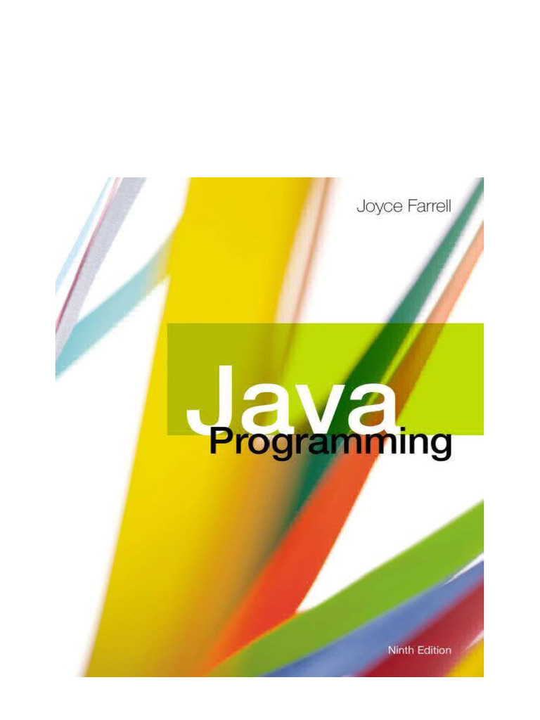 Java Programming 9th Edition Joyce Farrell Online Reading | PDF ...