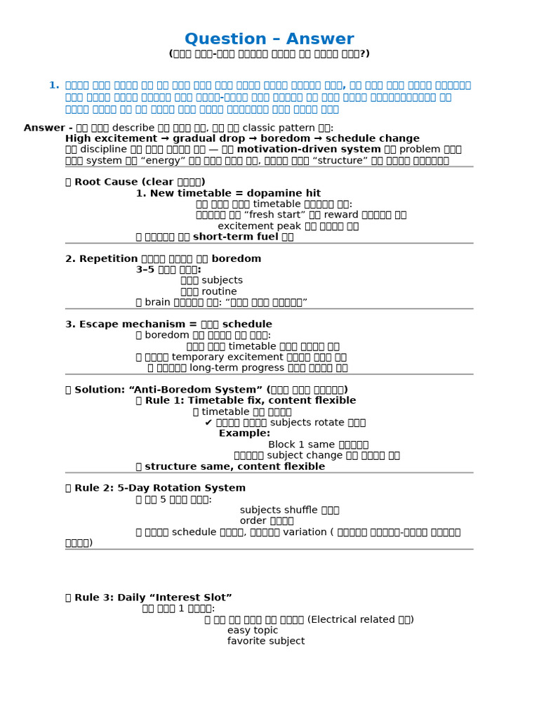 Question and Answer - Study Related | PDF