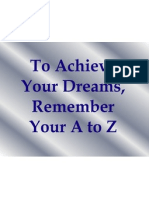 A To Z, Achieve Your Dreams