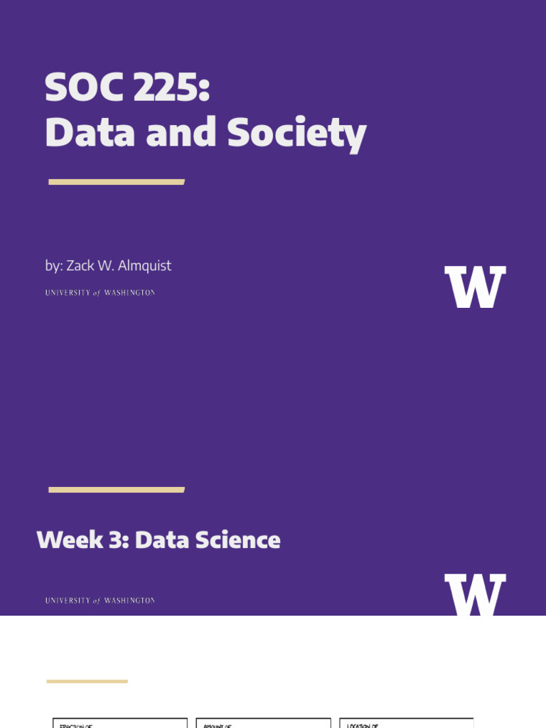 03 Week Part 1 - SOC 225 - Data and Society | PDF | Validity ...