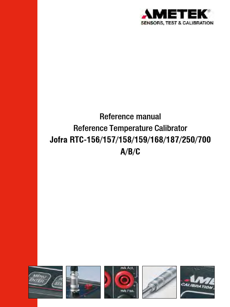 Reference Temperature Calibrator RTC Reference Manual Us | PDF | Mains ...