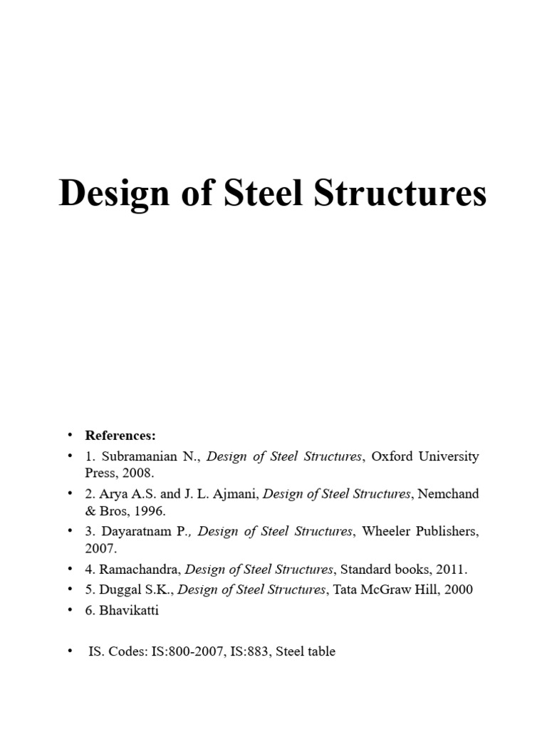 Introduction To Design of Steel Structures | PDF | Deformation ...