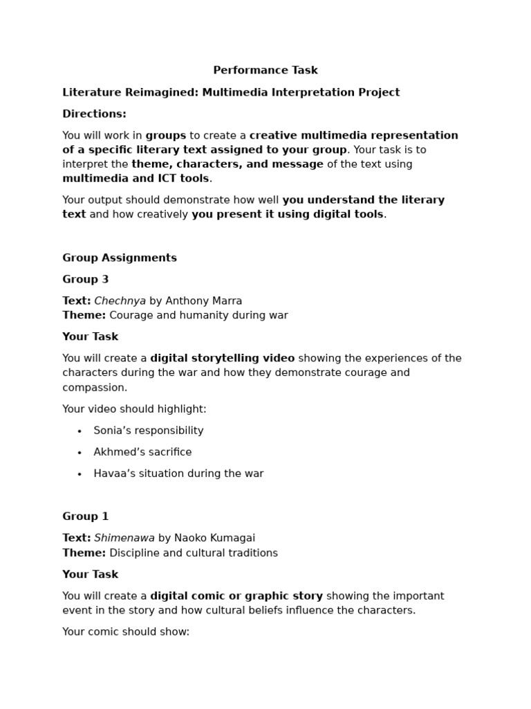 Final Performance Task | PDF | Writing | Human Communication