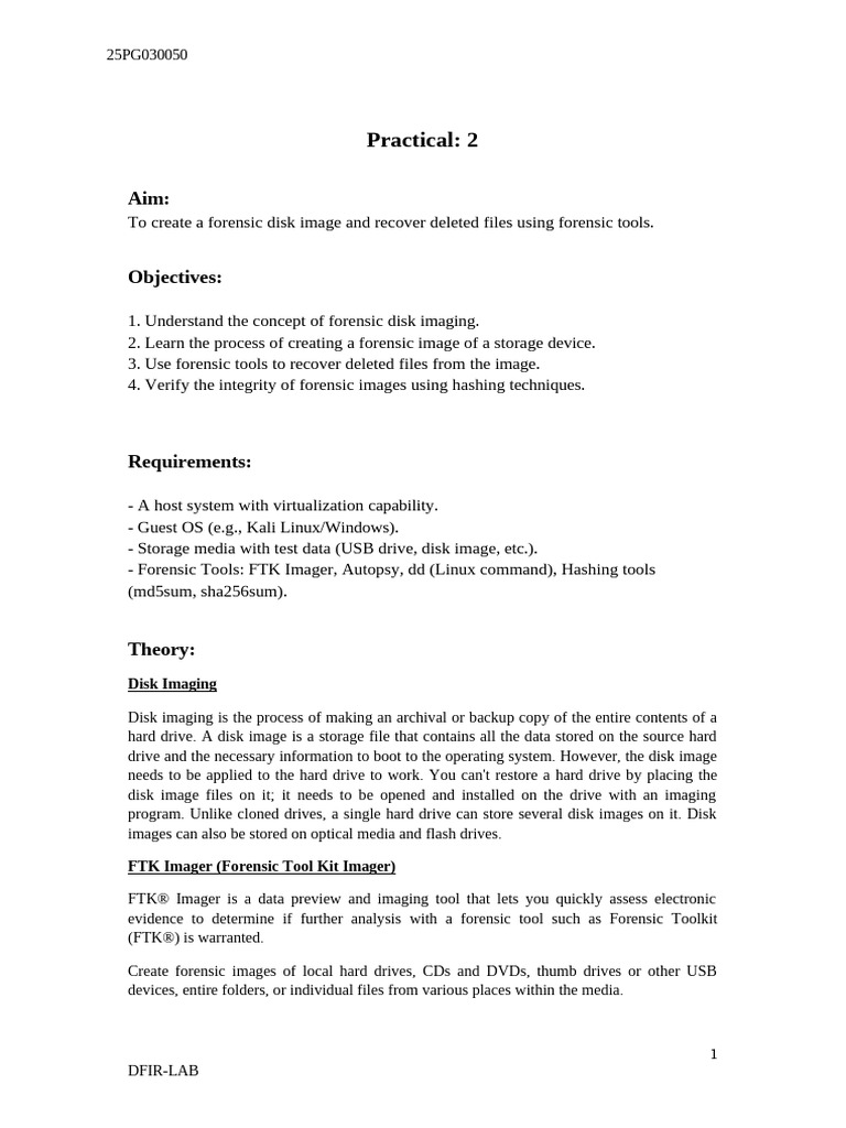 Practical 2 | PDF | Computer File | Usb Flash Drive