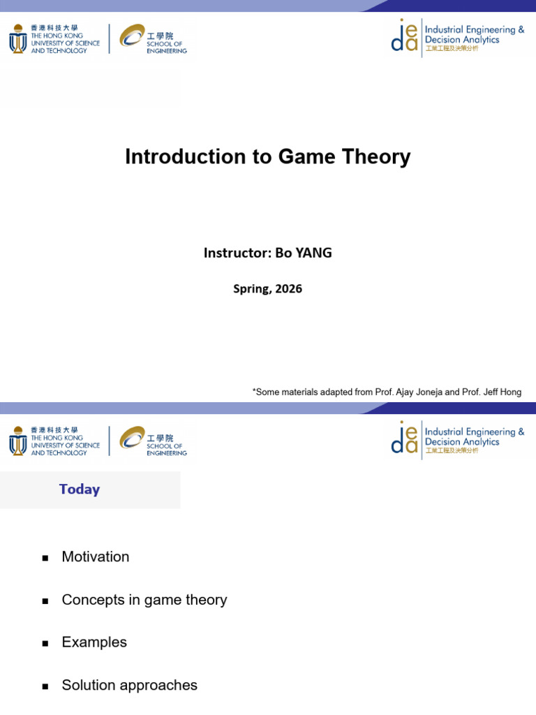 Lecture 4 Game Theory Revised | PDF | Game Theory | Microeconomics