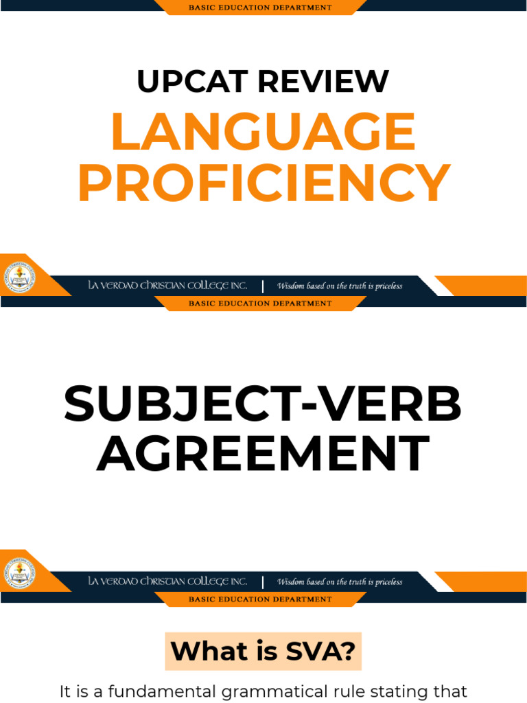 01 Subject Verb Agreement | PDF | Grammatical Number | Plural