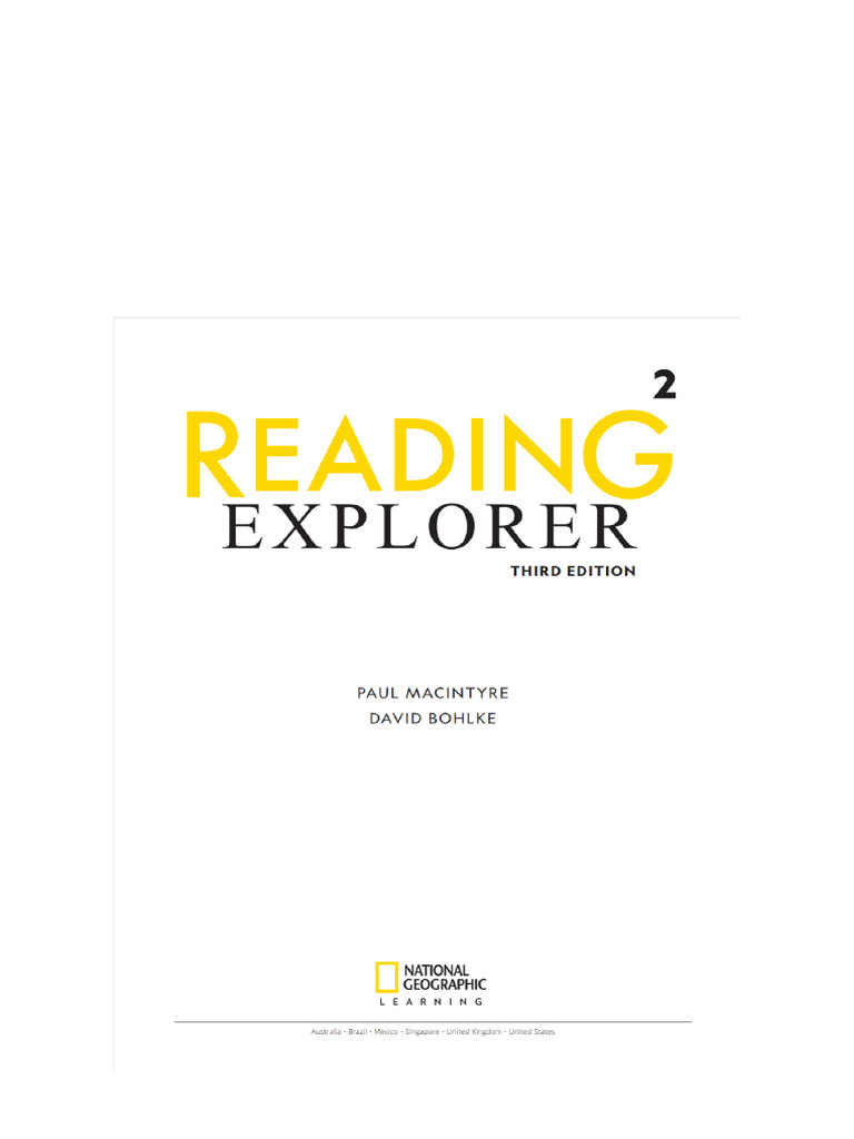 Reading Explorer 2 Third Edition Paul Macintyre Digital Version 2025 ...