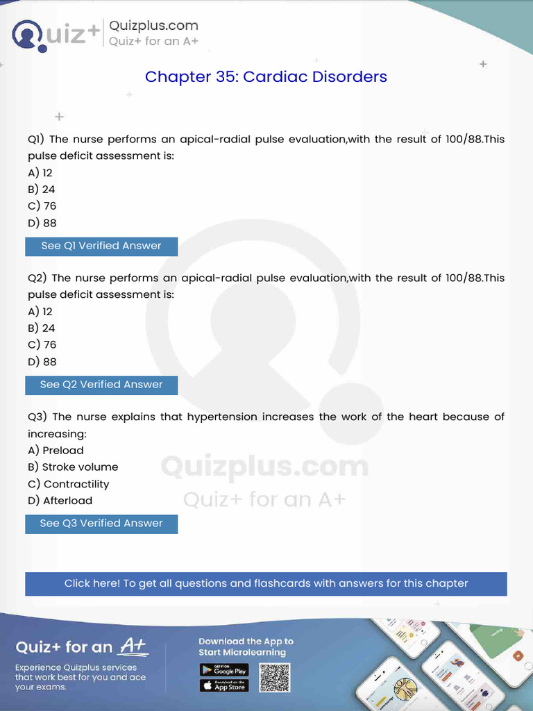 The Nurse Performs An Apicalradial Pulse Evaluationwith The Result of ...