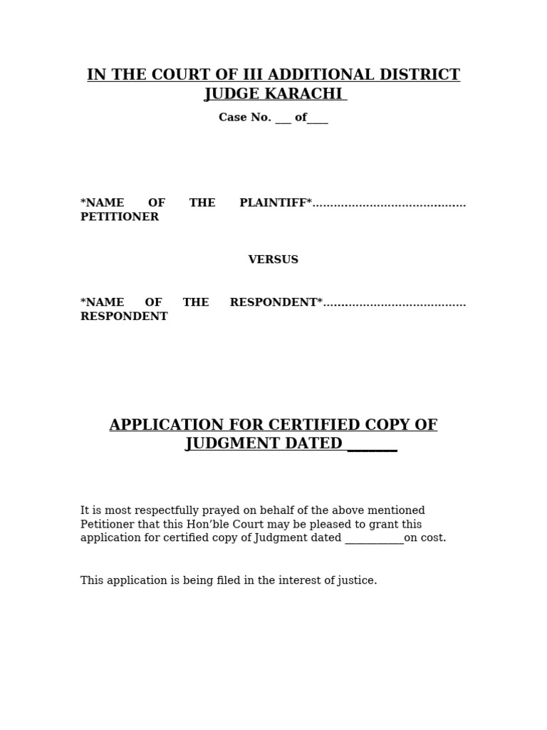 Certified Copy Application | PDF