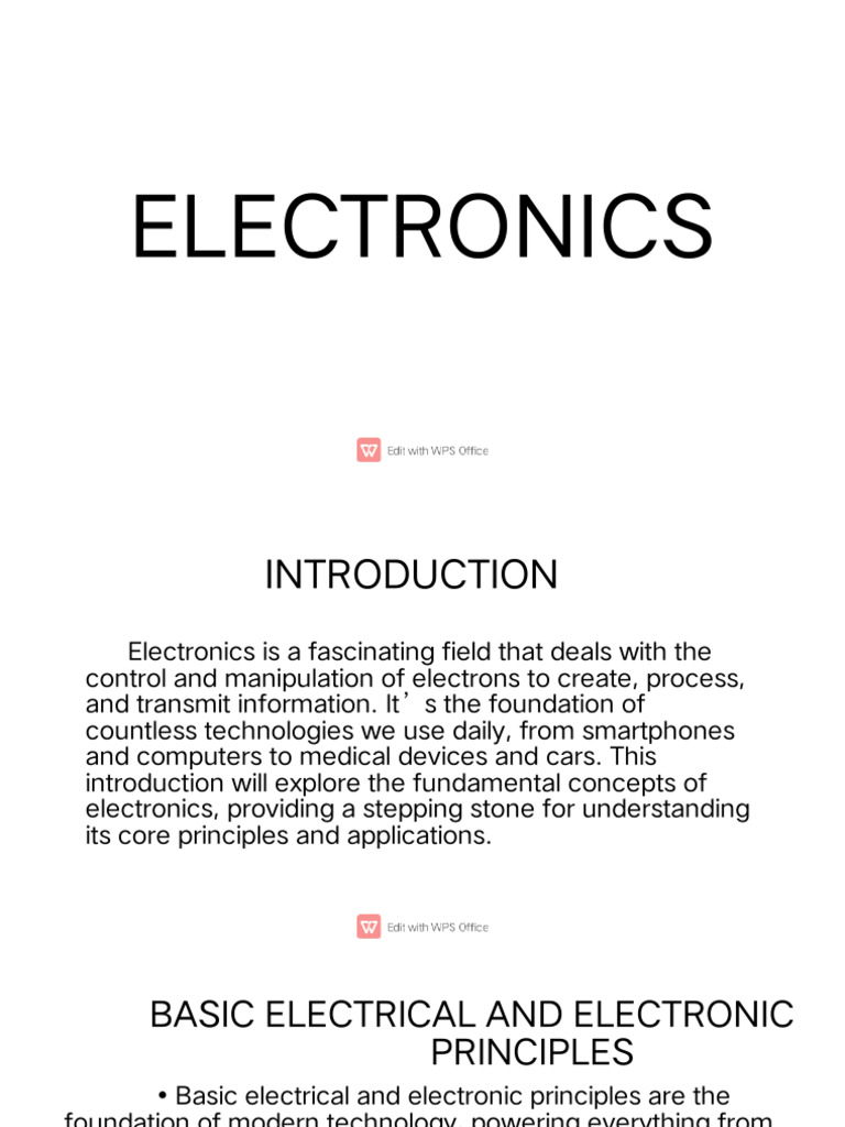 Electronics | PDF