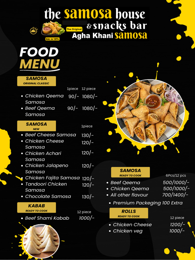 List For Samosa | PDF