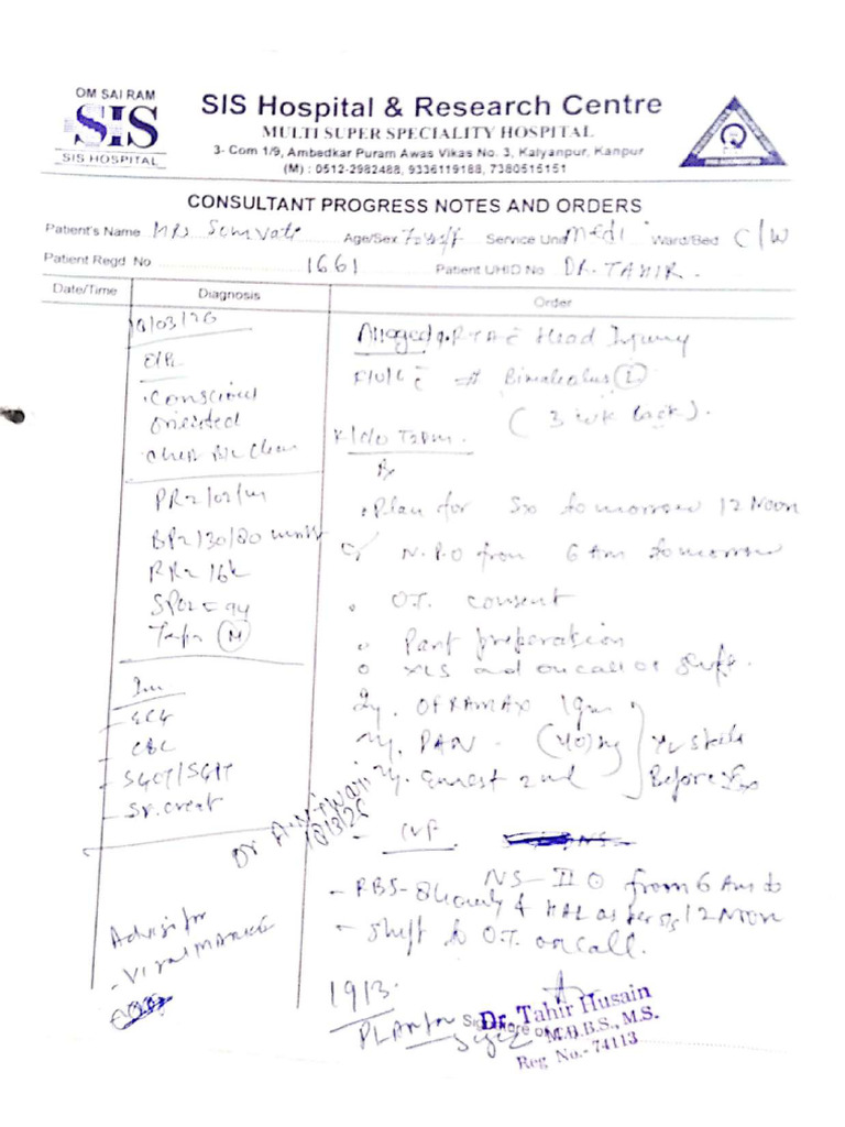 Clinical Note | PDF