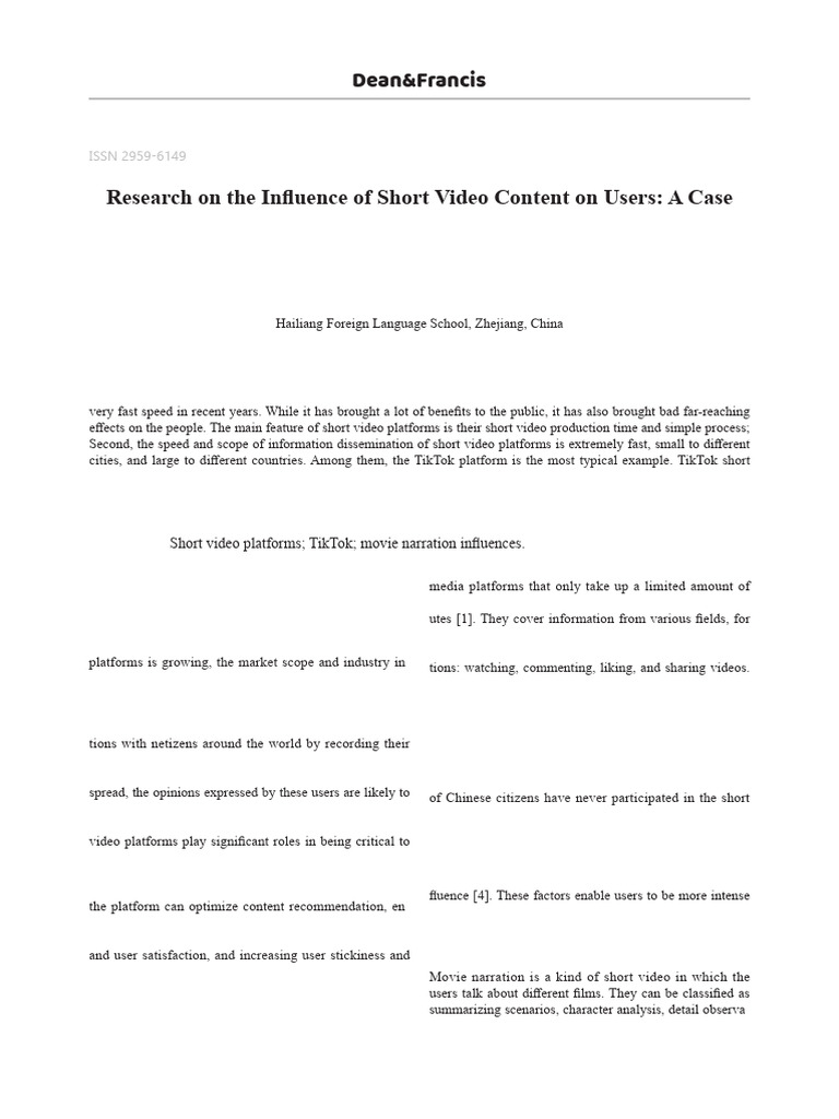 Research Square | PDF | Aesthetics | Experience