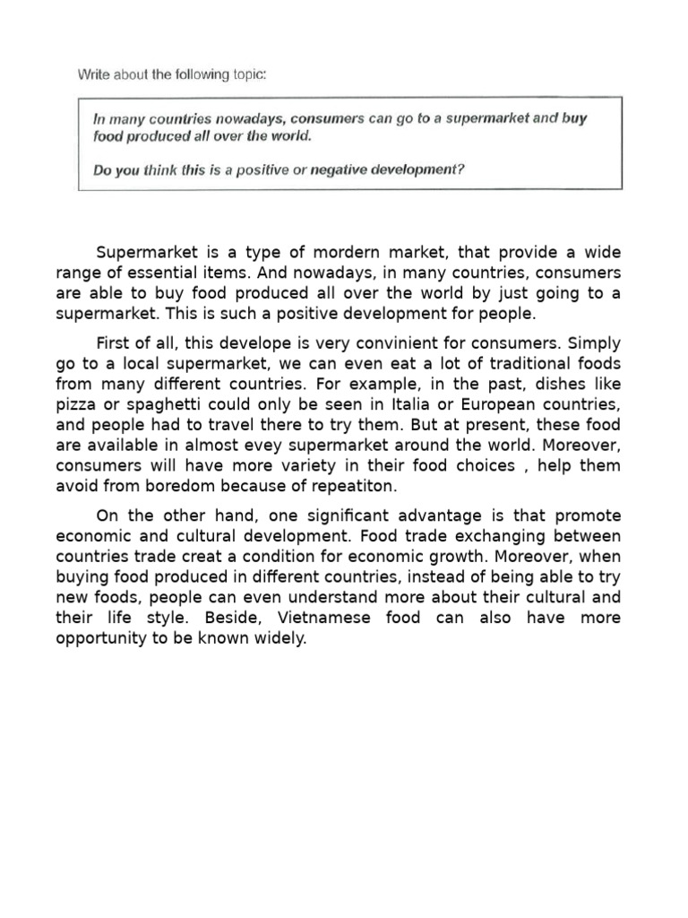 Cambridge 19. Writing Test 4 Task 2 | PDF