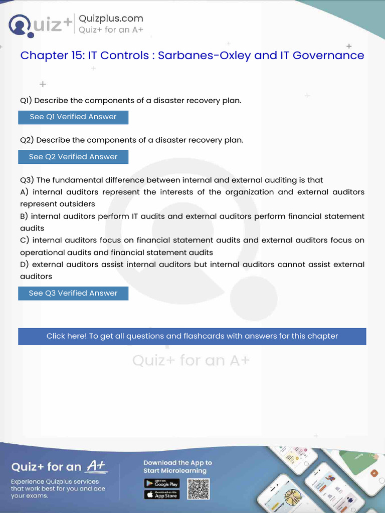 Describe The Components of A Disaster Recovery Plan | PDF