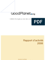 Rapport d'activité 2008 Fondation GoodPlanet