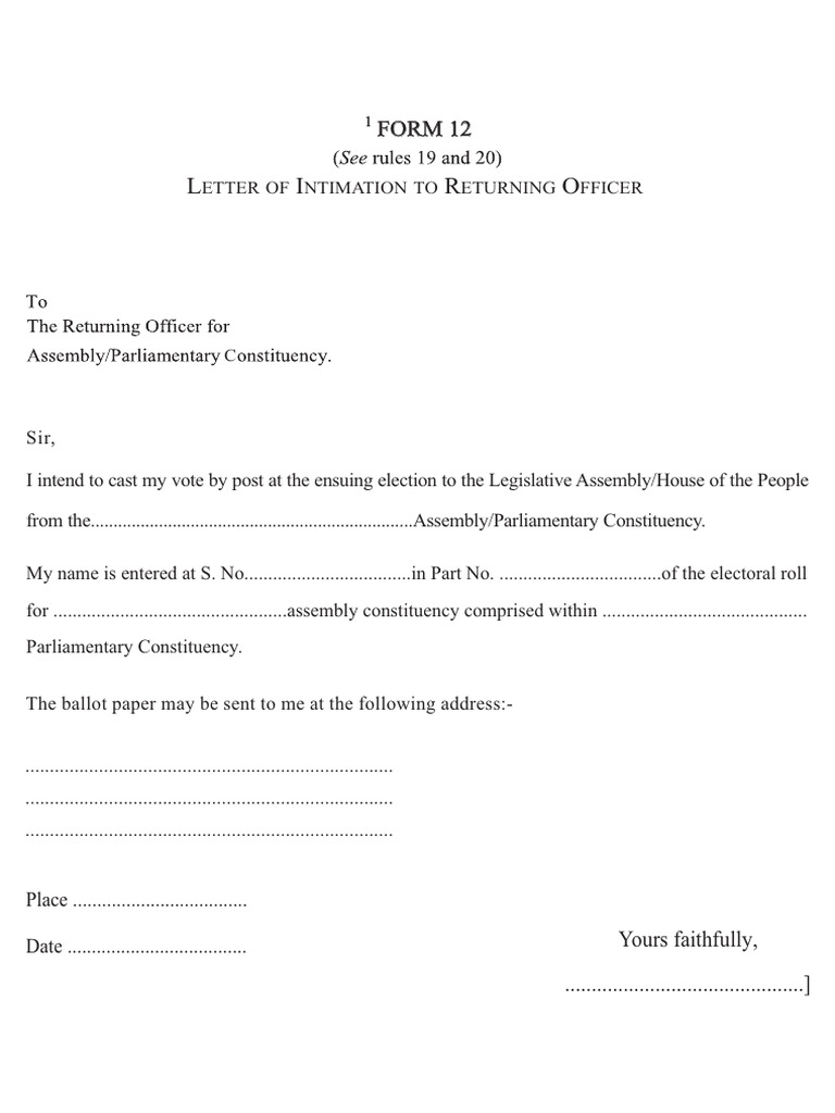 Form 12 | PDF