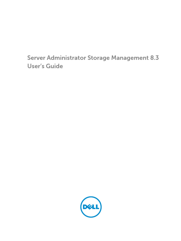 Dell Openmanage Server Administrator v8.3 User's Guide3 en Us | PDF ...