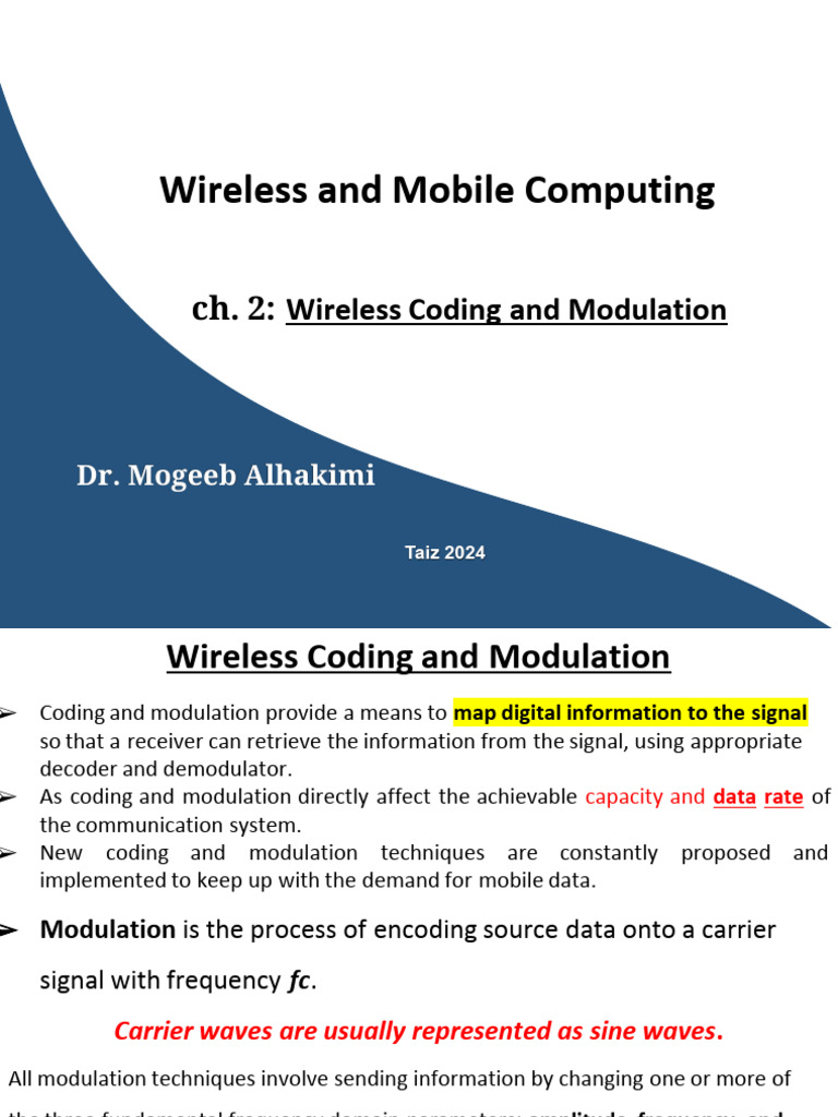 Wireless Modulation and Coding++++ | PDF
