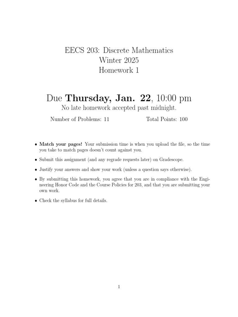 Homework 1 | PDF