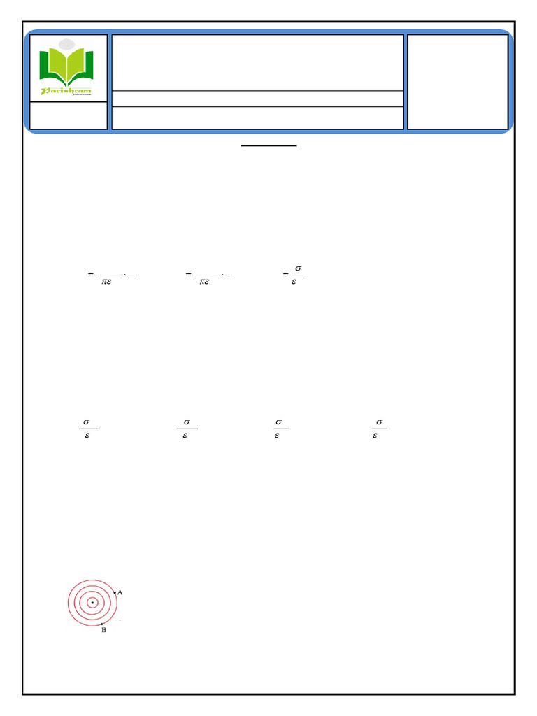 Chapter - 8 Electrostatics | PDF