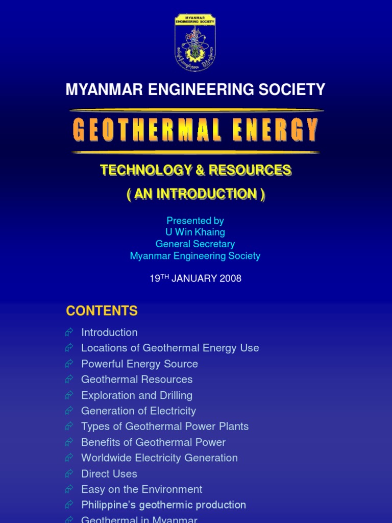 Geothermal Energy Pdf Geothermal Energy Power Station
