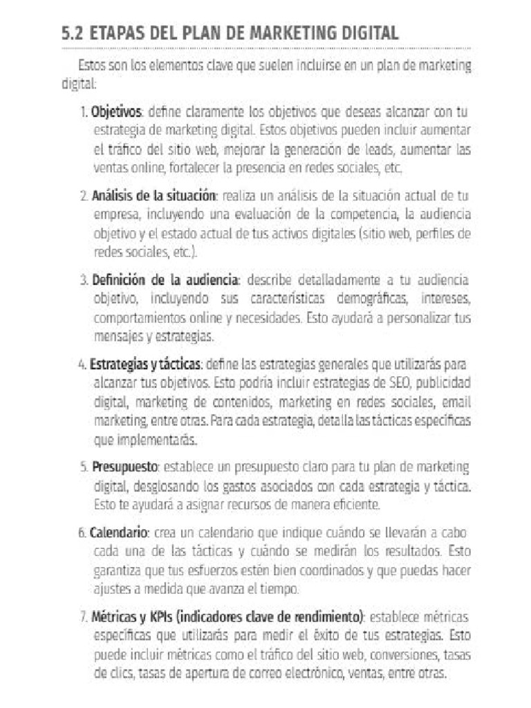 Cómo Elaborar y Ejecutar Un Plan de Marketing Digital - Rosa Moreno | PDF
