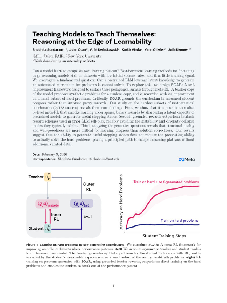 Teaching Models To Teach Themselves: Reasoning at The Edge of ...