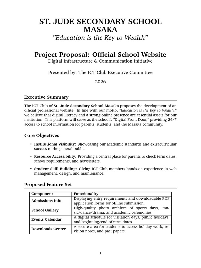Ict Club Proposal | PDF