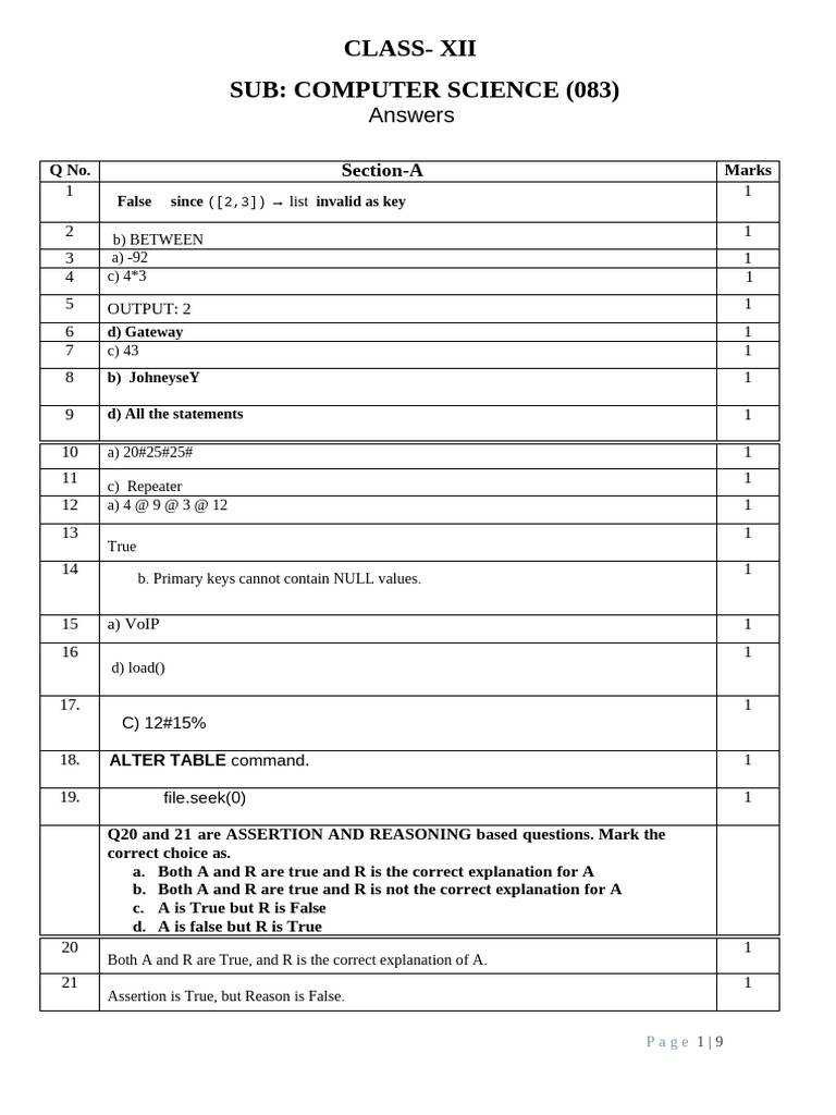 Pract Test 1 Answrs | PDF