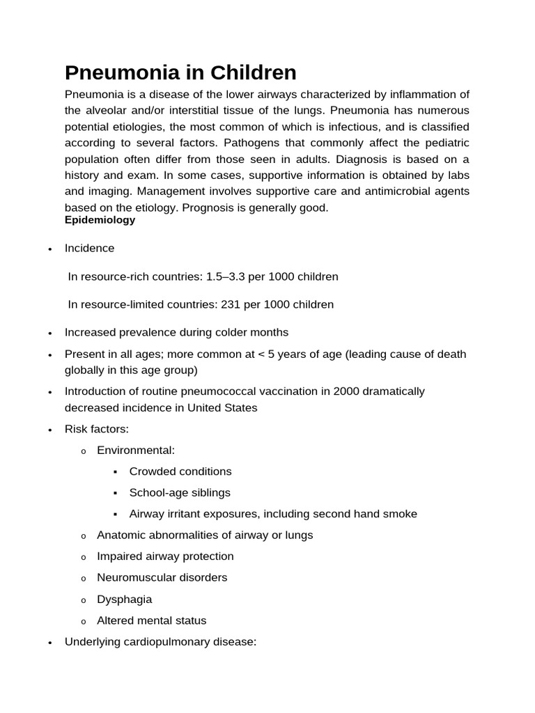 Pneumonia | PDF