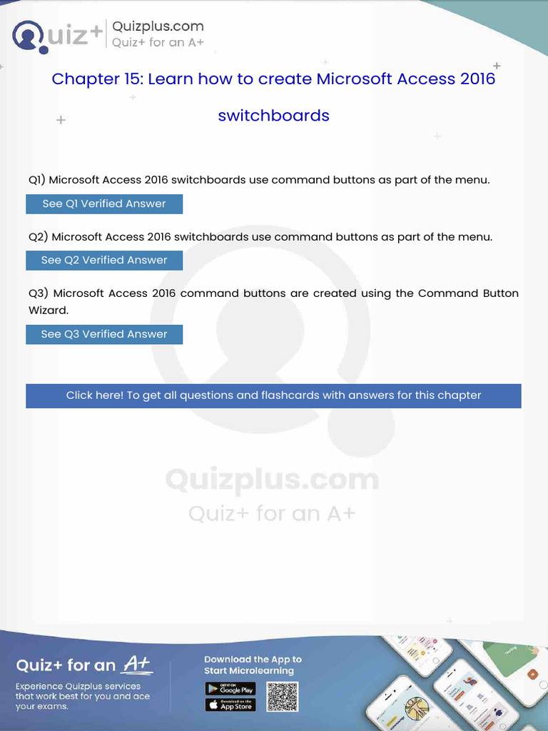 Microsoft Access 2016 Switchboards Use Command Buttons As Part of The ...