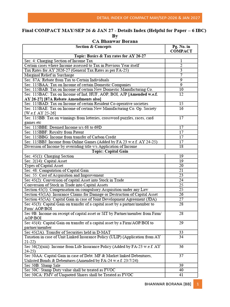 Compact May Sep 26 & Jan 27 Detail Index Helpful For Paper 6 Ibs | PDF
