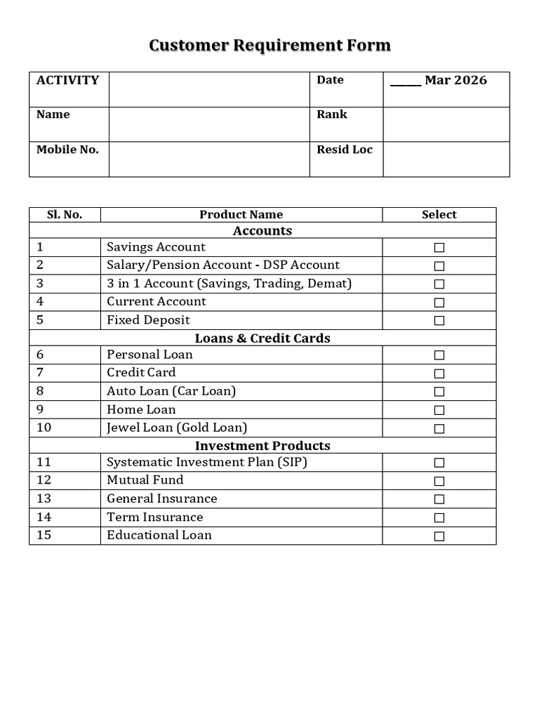 Form With Checkboxes | PDF
