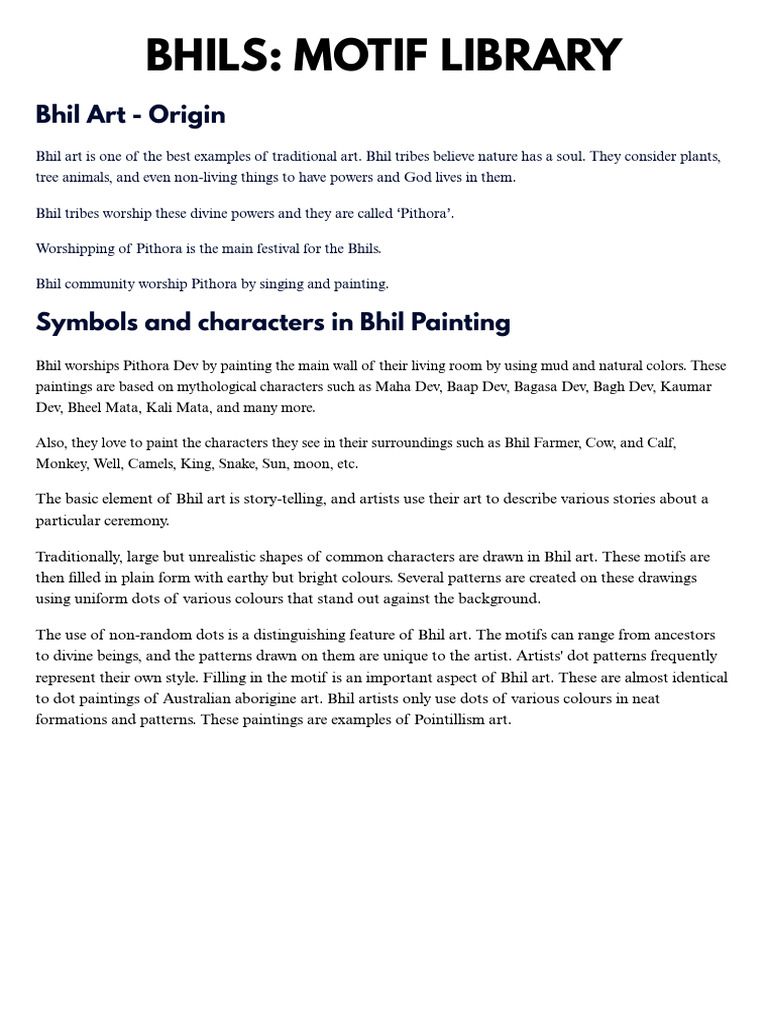 Bhil Motif Library | PDF