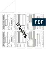 CAT2012 Pay in Slip Sample