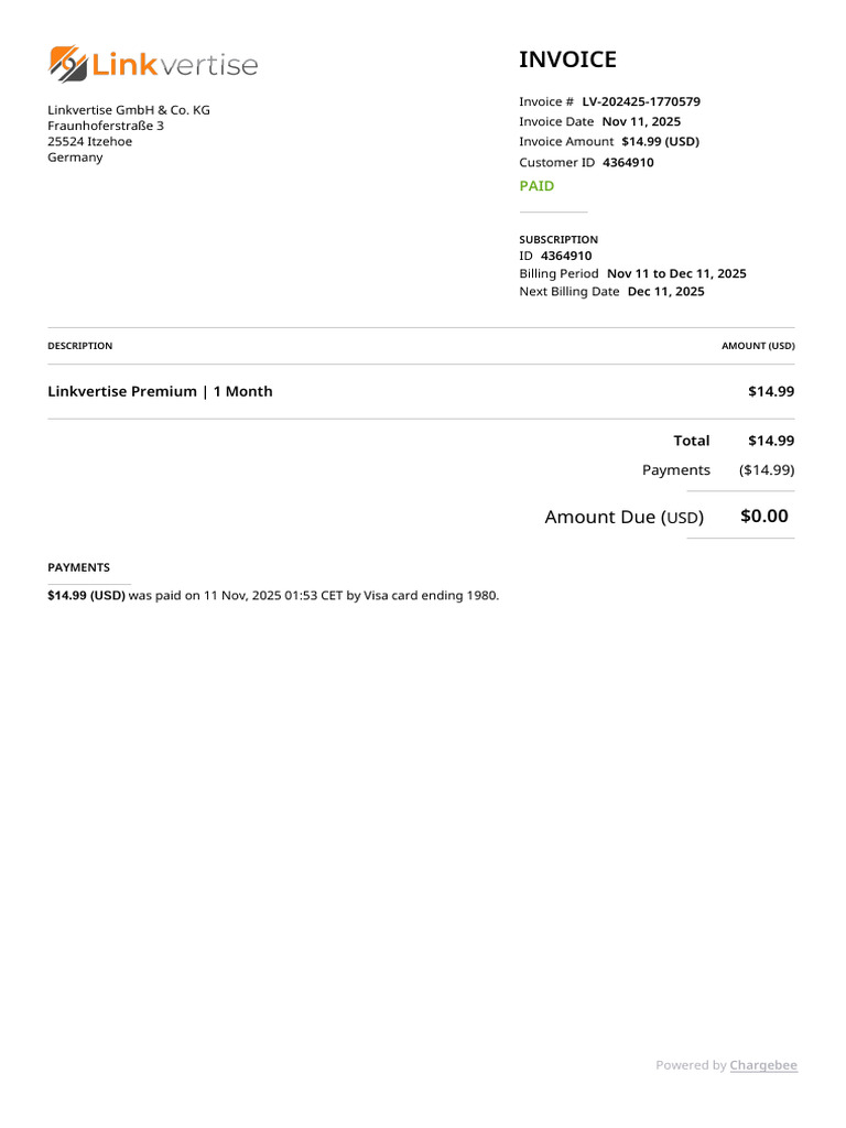 Linkvertise Invoice Azq6O5V2EEvq2qF3 | PDF