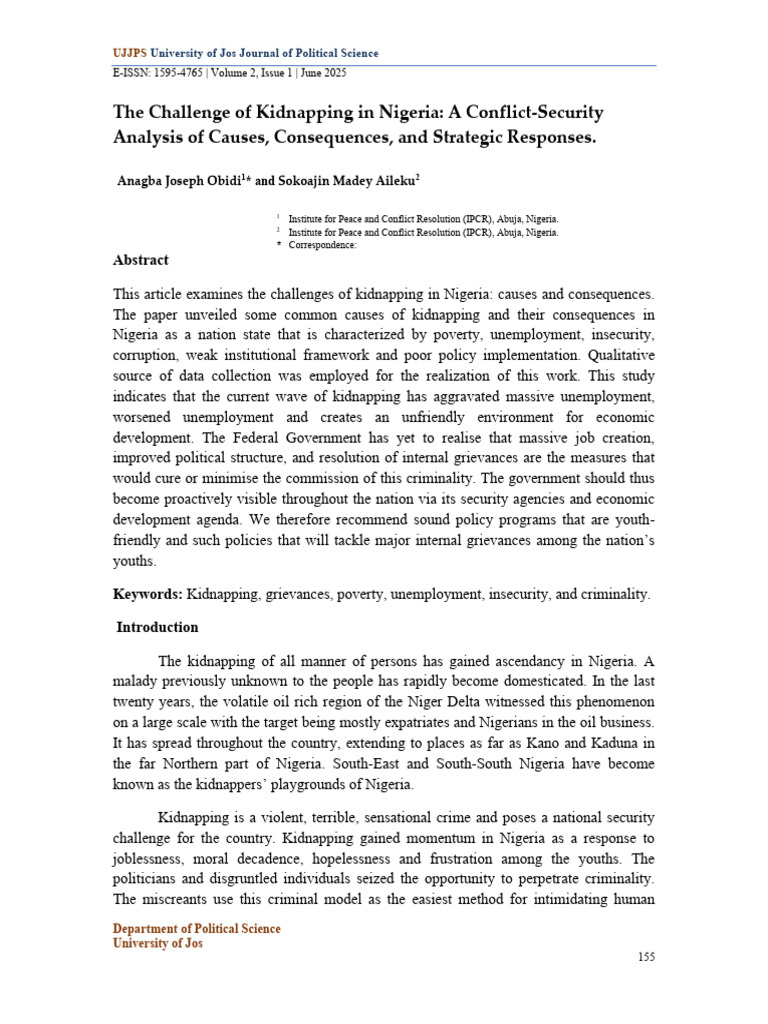 The Challenge of Kidnapping | PDF