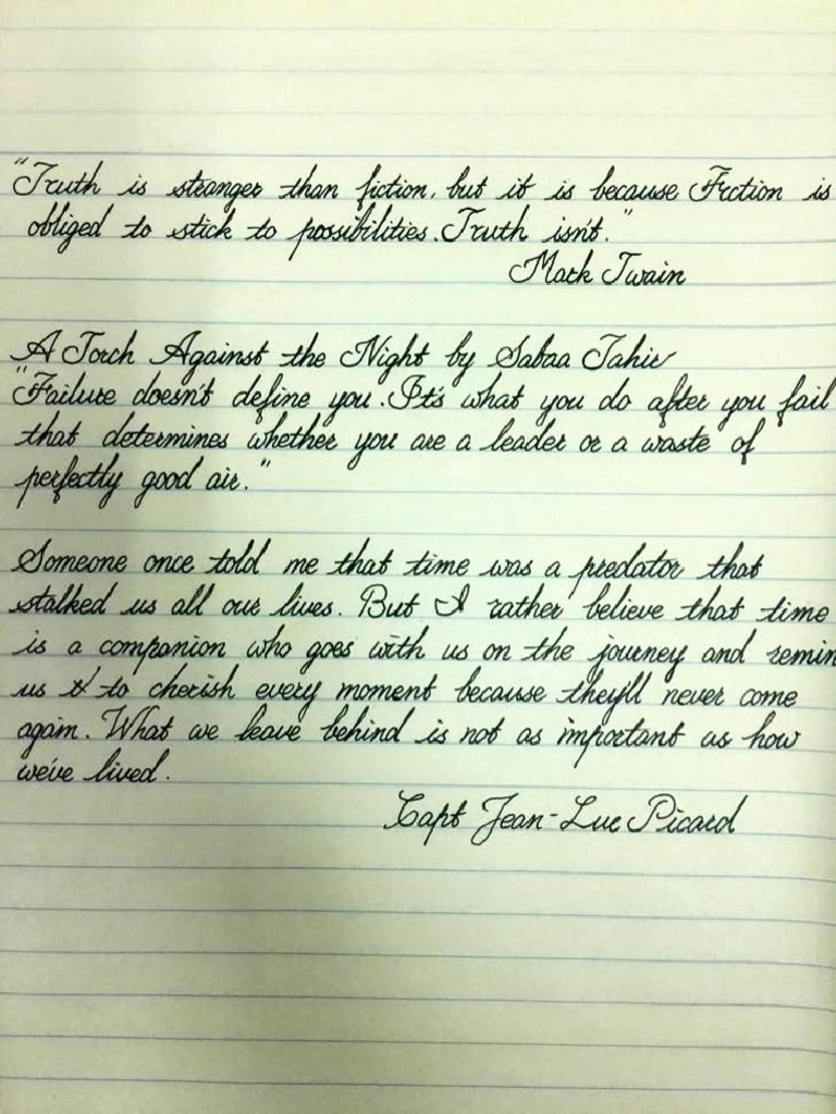 English Handwriting | PDF
