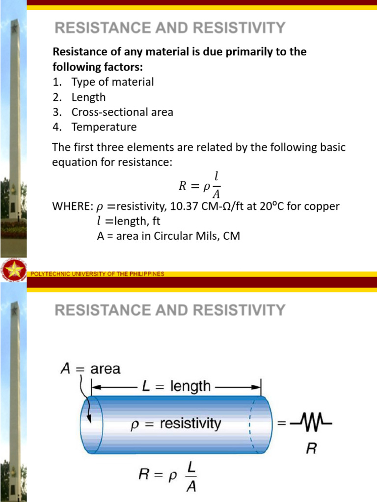 Resistance and Resistivity | PDF