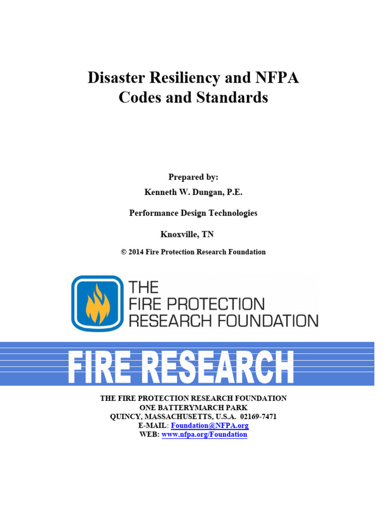 RFDisaster Resiliency and NFPACodes and Standards | PDF