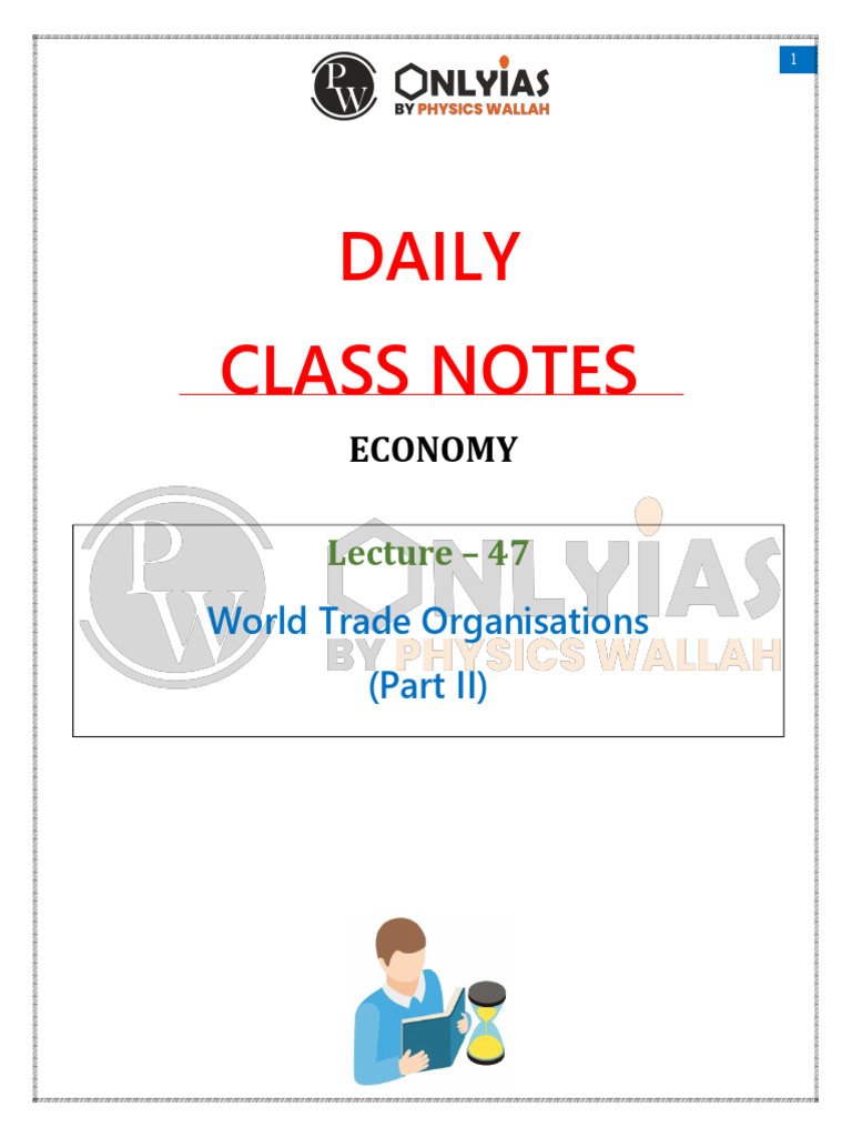 Economy 47 - Daily Class Notes | PDF
