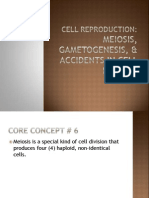 Meiosis, Gametogenesis, & Errors in Cell Division