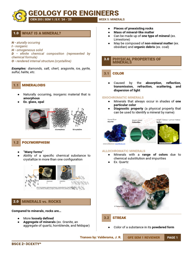 Minerals | PDF