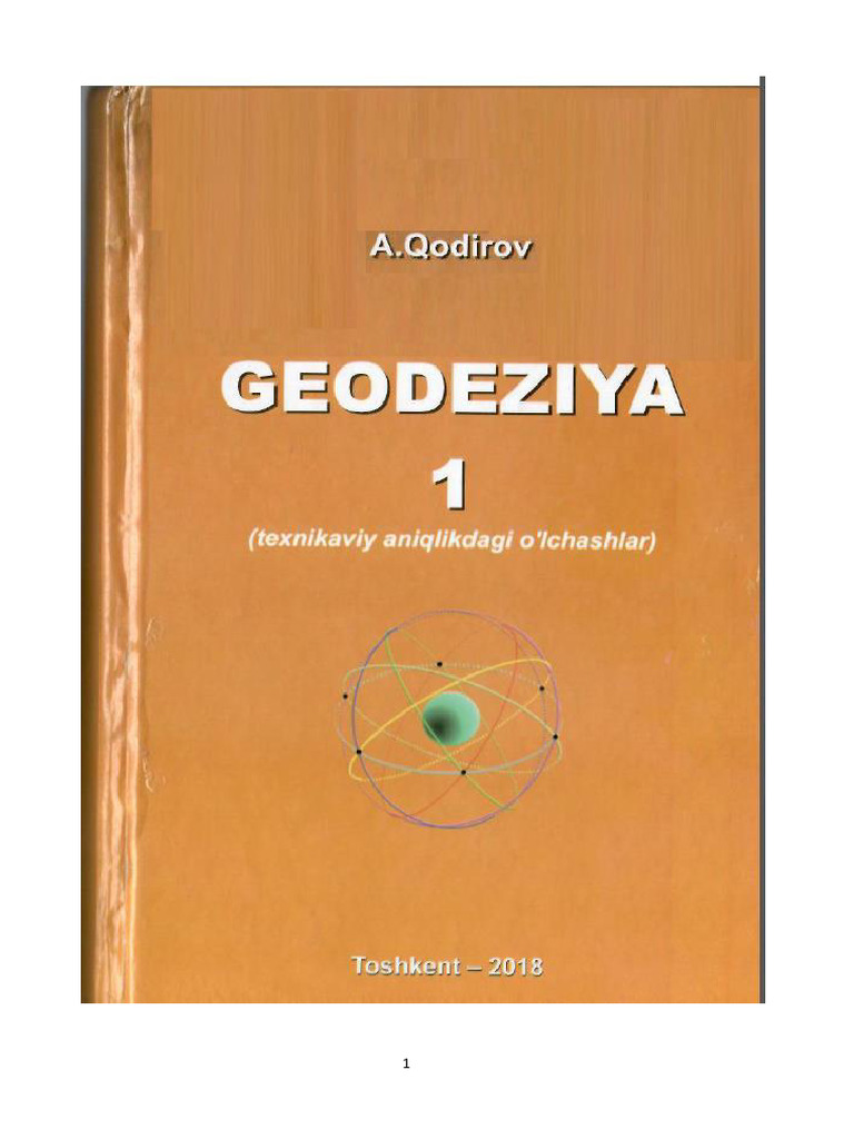 GEODEZIYA 1-QISM Lotin | PDF