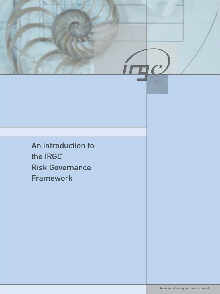 An Introduction To IRGC Risk Governance Framework | PDF