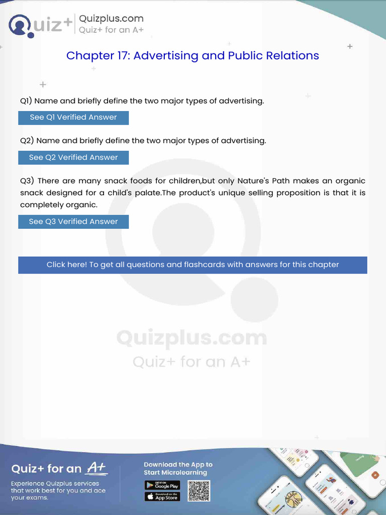 Name and Briefly Define The Two Major Types of Advertising | PDF
