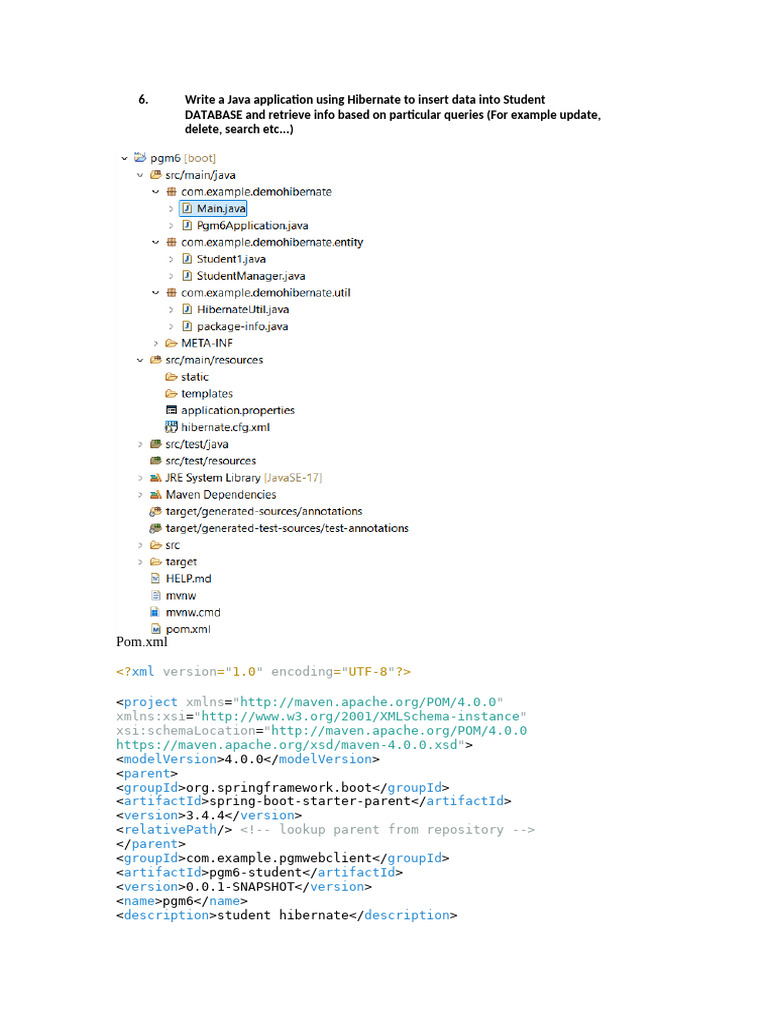 Hibernate Crud Operations | PDF