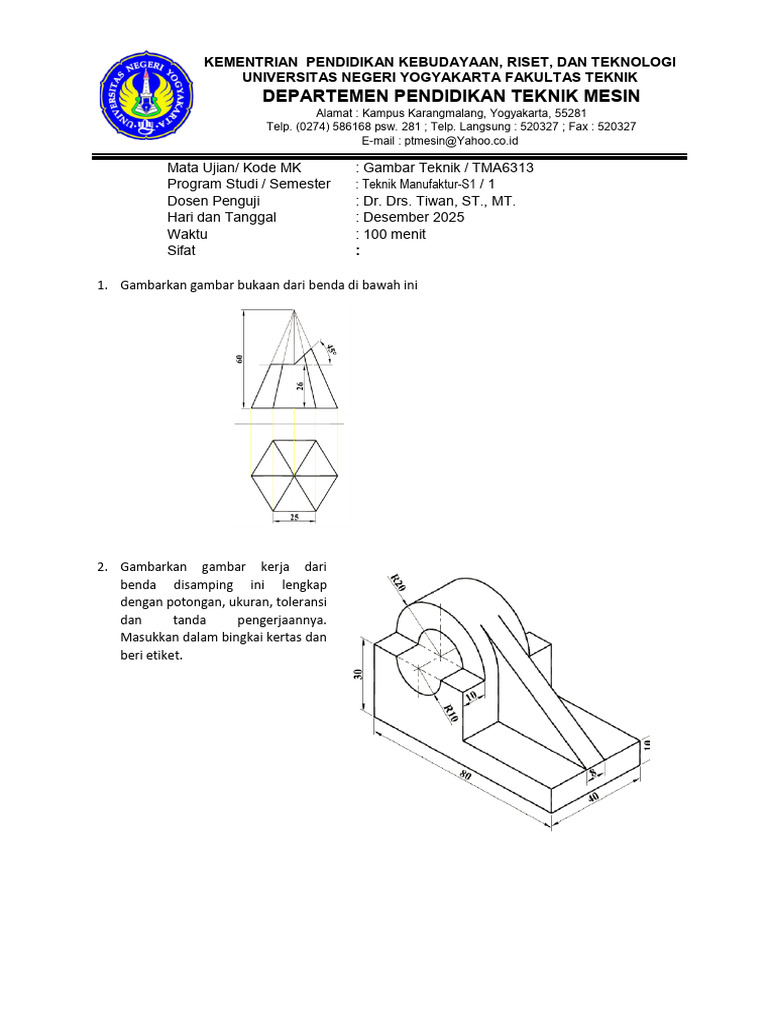 Soal UAS Gamtek 2025 | PDF