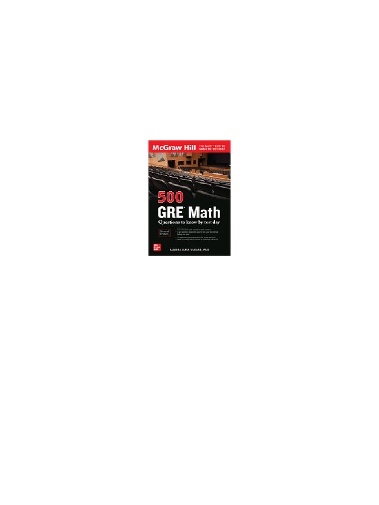 500 GRE Math Questions To Know by Test Day Sandra Luna Mccune Newest ...